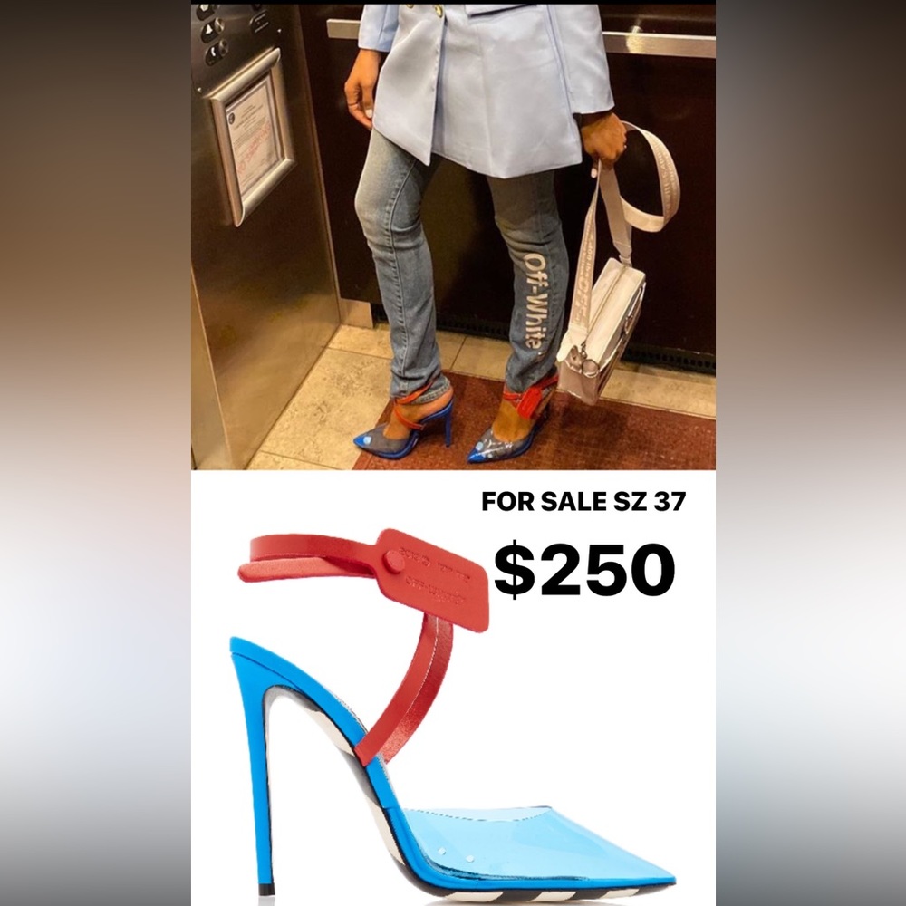 Off white jelly pumps